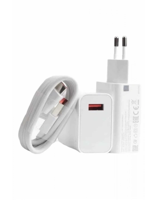 ® Beyaz Ultra Plus Hızlı Şarj Seti Şarj Adaptörü ve Kablosu 67W