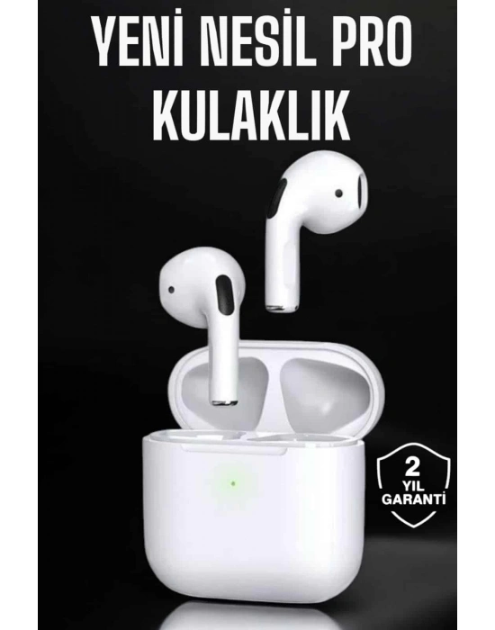 ® Beyaz Yeni Nesil Pro Bluetooth Kulaklık Yüksek Ses Kaliteli ANC Özelliği