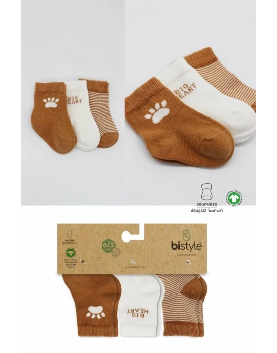 ®  3Lü Penye Soket Çorap BS10110 Hardal (ADET FİYATIDIR)