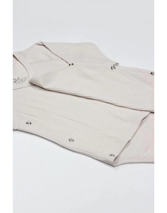 ®   Organic Modal Flying Balloons Kruvaze Uzun Kol Body BS17121 Bej