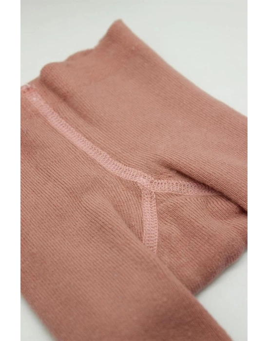 ®   Tekli Kaymaz Mix Havlu Külotlu Çorap 50501 Pudra