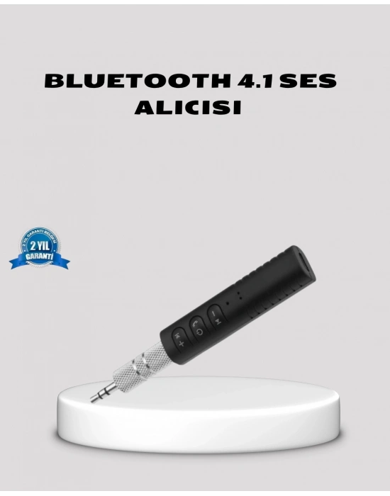 Bluetooth 4.1 Müzik Alıcısı 3.5mm Aux Girişli Mini Kablosuz Adaptör