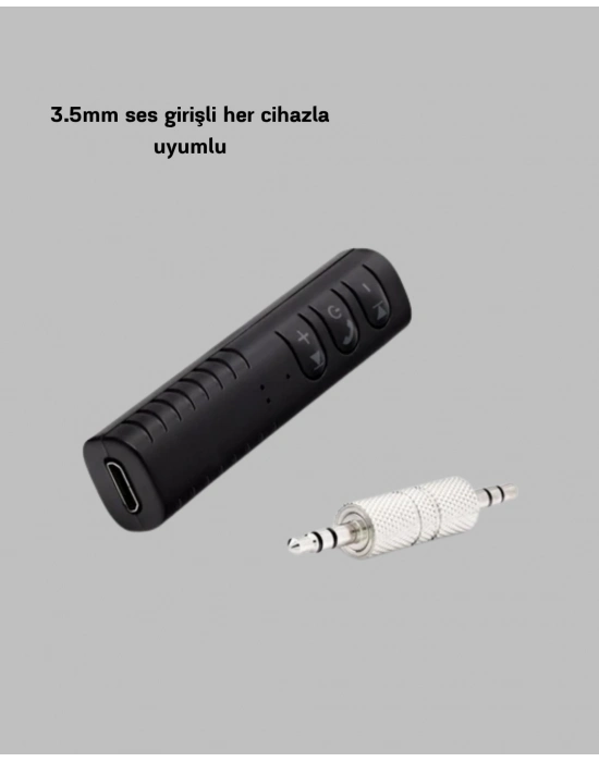 Bluetooth 4.1 Müzik Alıcısı 3.5mm Aux Girişli Mini Kablosuz Adaptör