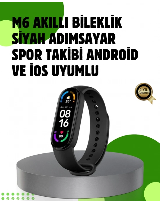 ® Bluetooth 5.0 Akıllı Bileklik – Kalp, Uyku ve Aktivite Takibi