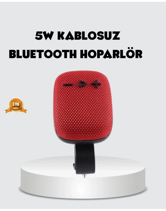 ® Bluetooth 5.1 Kablosuz Hoparlör – Güçlü Bas, FM Radyo ve Çoklu Giriş Destekli