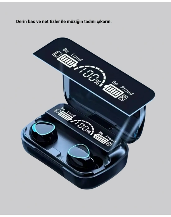 ® Bluetooth 5.1 M10 TWS Kulaklık Ergonomik Tasarım Yüksek Ses Kaliteli