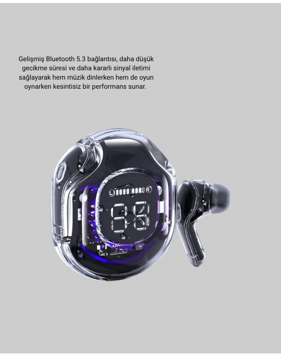 ® Bluetooth 5.3 TWS Kulaklık Gürültü Engelleyici Üçlü Mikrofonlu Ergonomik Tasarım