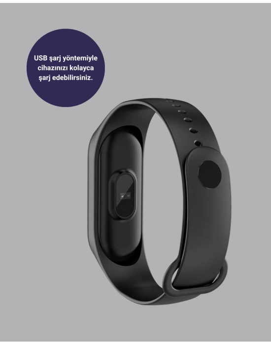 ® Bluetooth Akıllı Bileklik Spor Modlu Kalp Atış Takipli Uyku Analizli