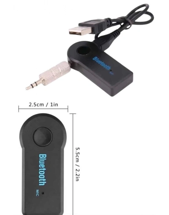 ® Bluetooth Araç Kiti Aux Çıkışlı  Telefon Müzik Alıcı Tüm Cihazlara Uyumlu