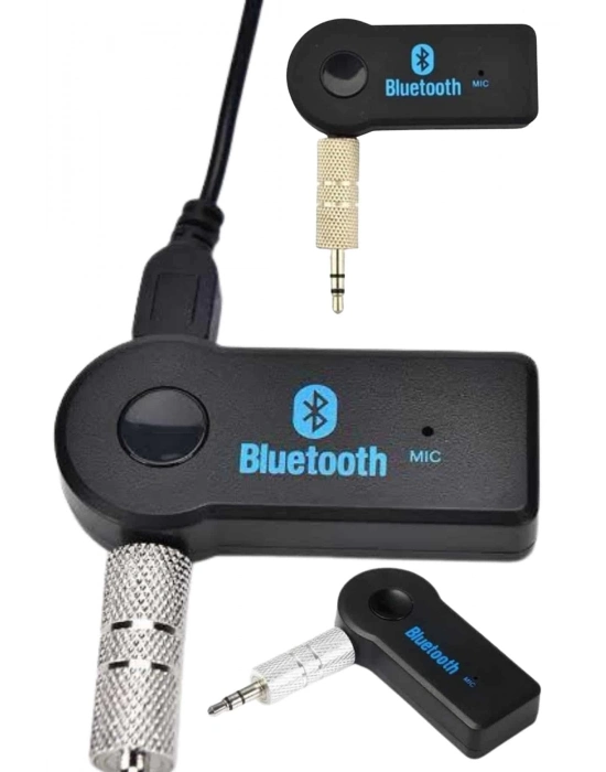 ® Bluetooth Araç Kiti Aux Çıkışlı  Telefon Müzik Alıcı Tüm Cihazlara Uyumlu