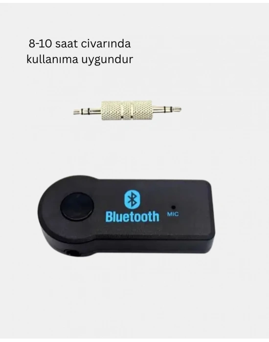 ® Bluetooth AUX Araç Kiti Eller Serbest Müzik Çalar Dahili Mikrofonlu