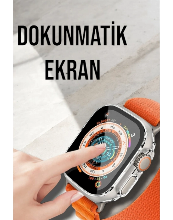 ® Bluetooth Bağlantılı 49MM Dokunmatik Akıllı Saat Sağlık ve Spor Takip Özellikli