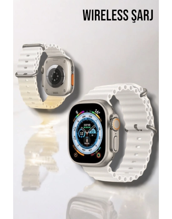 ® Bluetooth Bağlantılı 49MM Dokunmatik Akıllı Saat Sağlık ve Spor Takip Özellikli