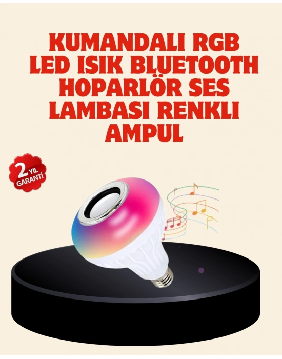 ® Bluetooth Bağlantılı RGB LED Ampul – Şık ve Fonksiyonel
