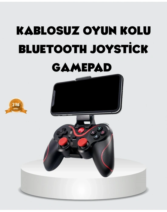 ® Bluetooth Gamepad Kablosuz Oyun Kumandası Tek Cihaz Destekli