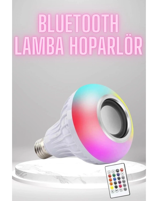 ® Bluetooth Hoparlör Akıllı Rgb Led Işık Renk Değiştirme Ses Bombası Ampül Görünümlü