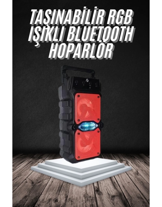 ® Bluetooth Hoparlör Çift Mikrofonlu Güçlü Ses Kaliteli Kesintisiz Kablosuz