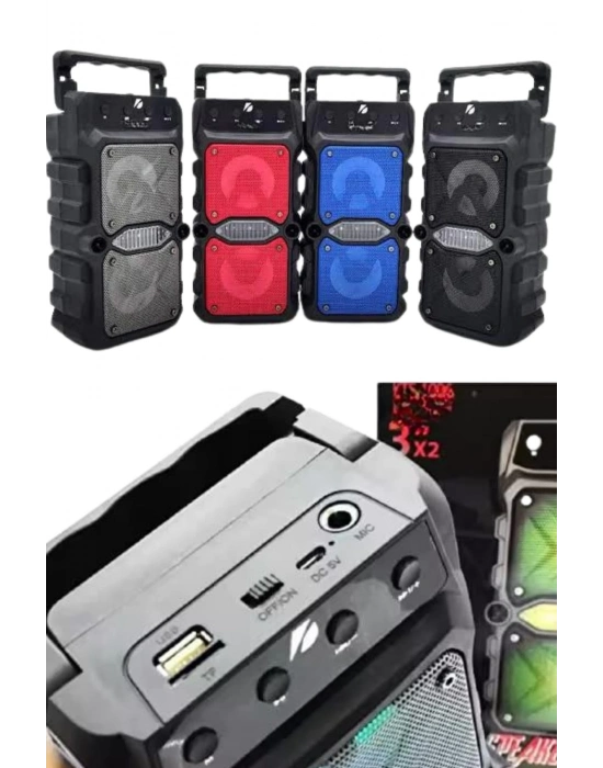 ® Bluetooth Hoparlör Çift Mikrofonlu Güçlü Ses Kaliteli Kesintisiz Kablosuz