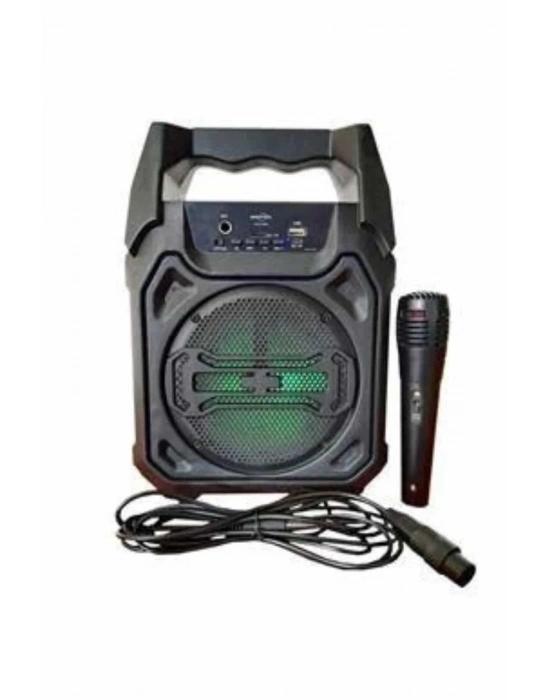 ® Bluetooth Hoparlör Led Işıklı Taşınabilir Kablosuz Speaker Uzun Pil Ömrü