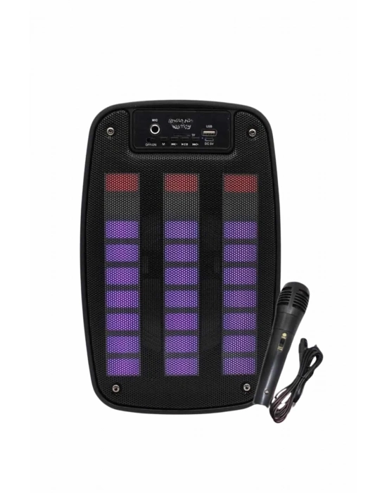 ® Bluetooth Hoparlör Taşınabilir Şarjlı Işıklı Büyük Boy Yüksek Ses Kaliteli