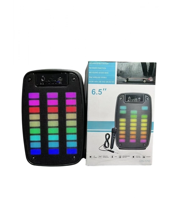 ® Bluetooth Hoparlör Taşınabilir Şarjlı Işıklı Büyük Boy Yüksek Ses Kaliteli