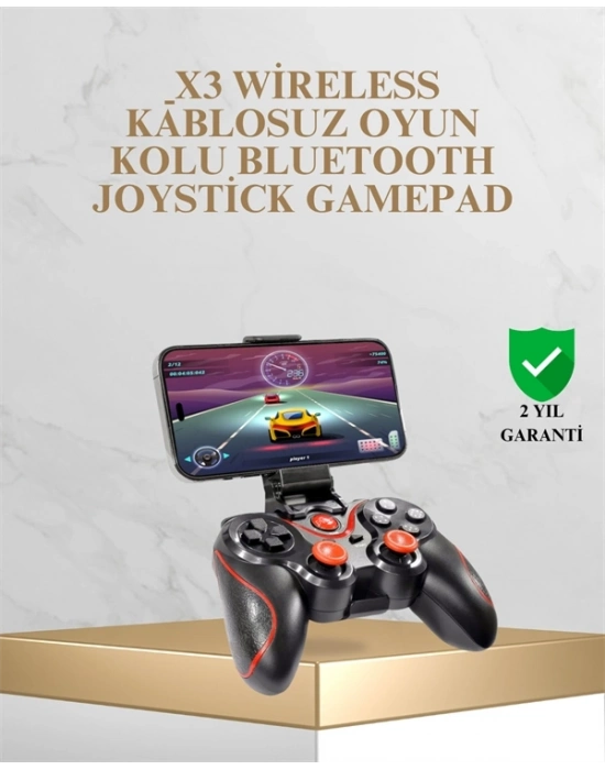 ® Bluetooth Kablosuz Oyun Kolu – Android iPhone PC Uyumlu