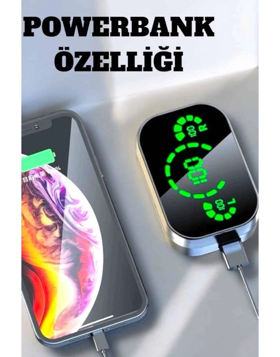 ® Bluetooth Kulaklık Çift Telefon Desteği ve Suya Dayanıklı Powerbankli
