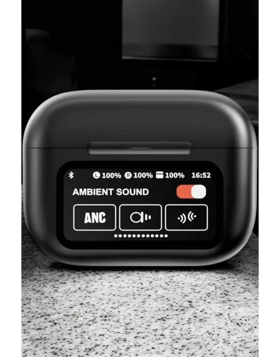 Bluetooth Kulaklık Kablosuz Ekranlı ANC/ENC Destekli Dokunmatik