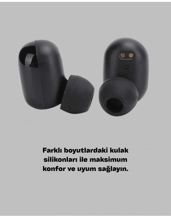 ® Bluetooth V5.0 Parmak Dokunmatik Kontrol Kablosuz Kulaklık Şarj Kutulu Model