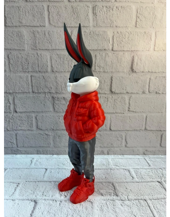 ® Bugs Bunny Büyük Boy Figür 10×34 cm Salon Dekoru