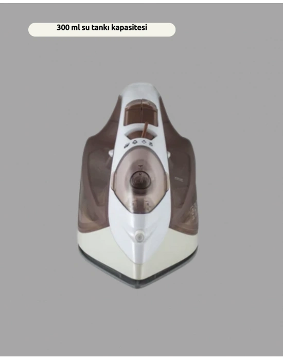 ® Buharlı Ütü 2200W Kireç Önleyici Self Clean Damlatmaz Kahverengi