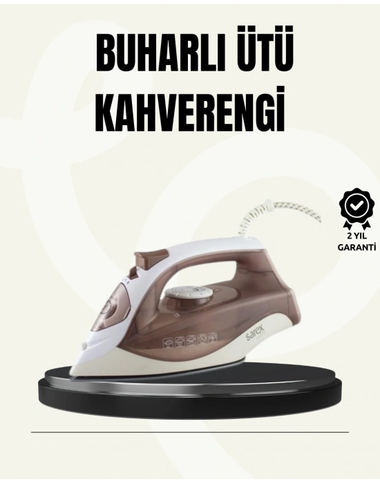 ® Buharlı Ütü 2200W Seramik Taban 300 ml Kahverengi Dikey Ütüleme