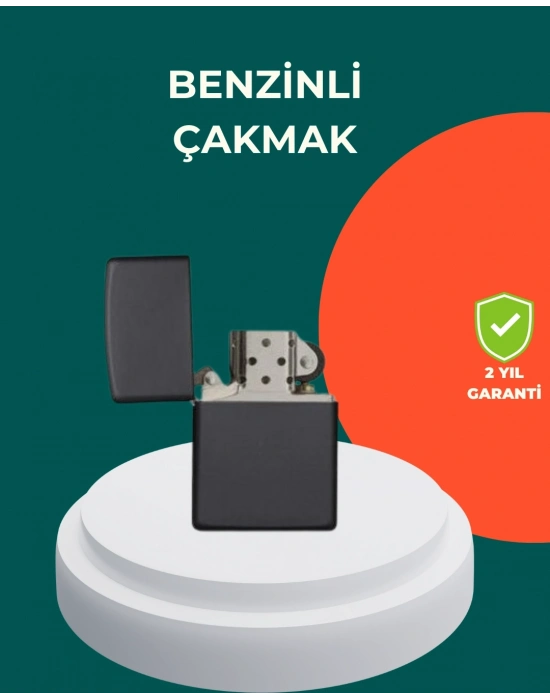 ® Çakmak Parlak Siyah Doldurulabilir Hedyelik Eşya