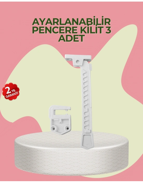 ® Cam Pencere Açılma Kontrol Kilidi Kolay Montaj 3’lü