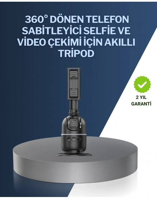 ® Canlı Yayın ve Video Çekimleri İçin Otomatik Yüz Takipli Masaüstü Gimbal