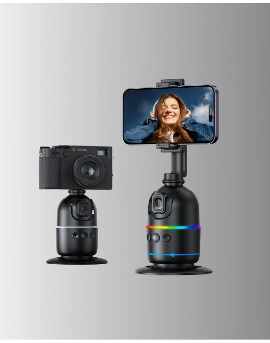 ® Canlı Yayın ve Video Çekimleri İçin Otomatik Yüz Takipli Masaüstü Gimbal