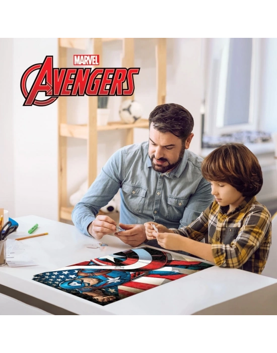 Captain America 300 Parça Puzzle 35584 - Metal Kutu