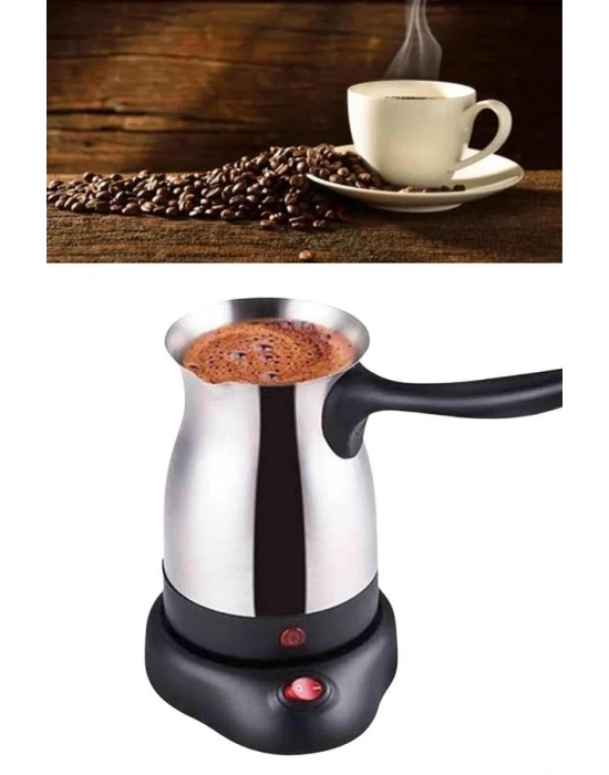 ® Çelik Kahve Makinesi Cezve 800 Watt Paslanmaz Çelik Türk Kahvesi Makinesi