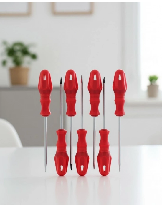 ® Çeşitli Vidalama İşleri İçin 7li Tornavida Takımı