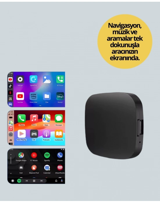 ® Çift Bant WiFi Android Auto Kablosuz Bağlantı Cihazı