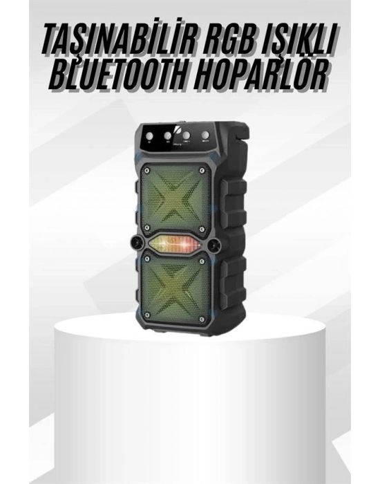 ® Çift Çıkışlı Güçlü Bataryalı Kablosuz Yüksek Ses Kaliteli Bluetooth Hoparlör