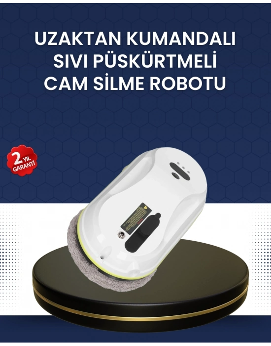Çift Diskli Güvenli Otomatik Cam Silme Robotu