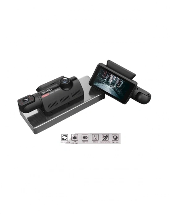 ® Çift Görüşlü Dashcam – Gece Görüşlü 1080P Araç İçi Güvenlik Kamerası