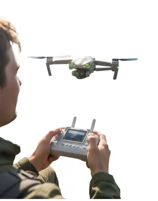 ® Çift Kameralı Akıllı Engel Algılamalı Katlanabilir Drone