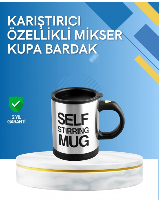 ® Çift Katmanlı Termos Özellikli Karıştırma Motorlu Kupa