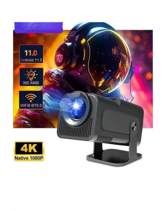 ® Çift Kollu Projeksiyon Taşınabilir Game Projektör Full Hd 1080P 4k Projeksiyon Gamepad