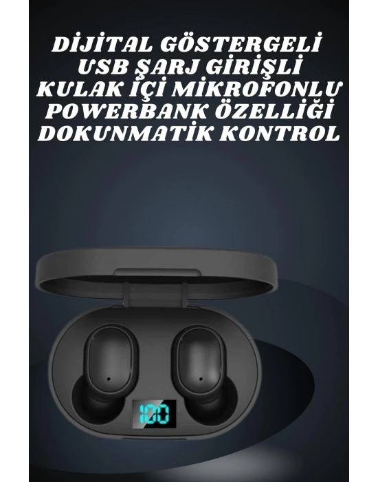 ® Çift Kulaklık Kampanyası Dokunmatik Kontrol Kulak İçi Yüksek Ses Kaliteli Mikrofonlu