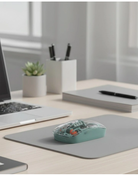 Çift Mod Bağlantılı Kablosuz Mouse Bluetooth ve USB Alıcılı