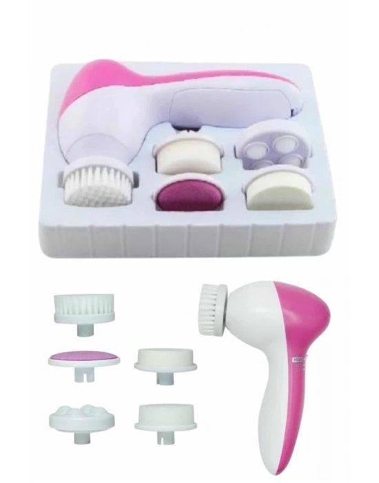 ® Cilt Temizleme ve Masaj Aleti 5 Başlıklı Akne ve Sivilce Önleyici