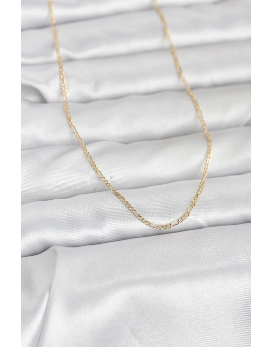 ® CM 14K Gold Renk 60 cm Zincirli Kadın Kolye